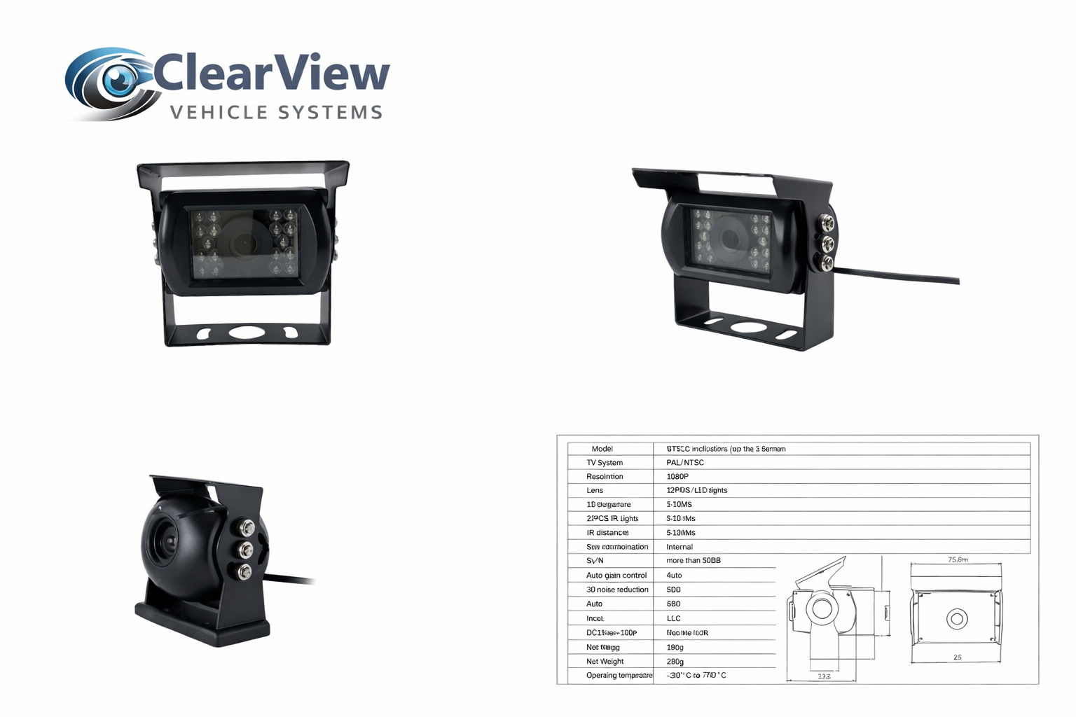 C1021 rear view camera